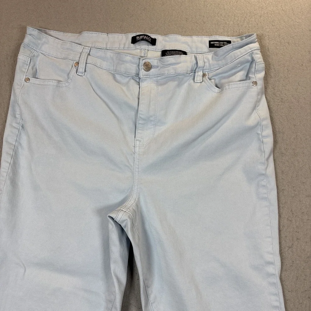 Buffalo David Bitton Jeans Havana High Rise Soft Stretch Ankle Skinny Blue 16/36